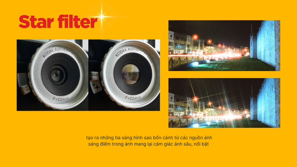 H35N, máy ảnh film, máy ảnh film chụp half frame, Half frame camera, H35, star filter