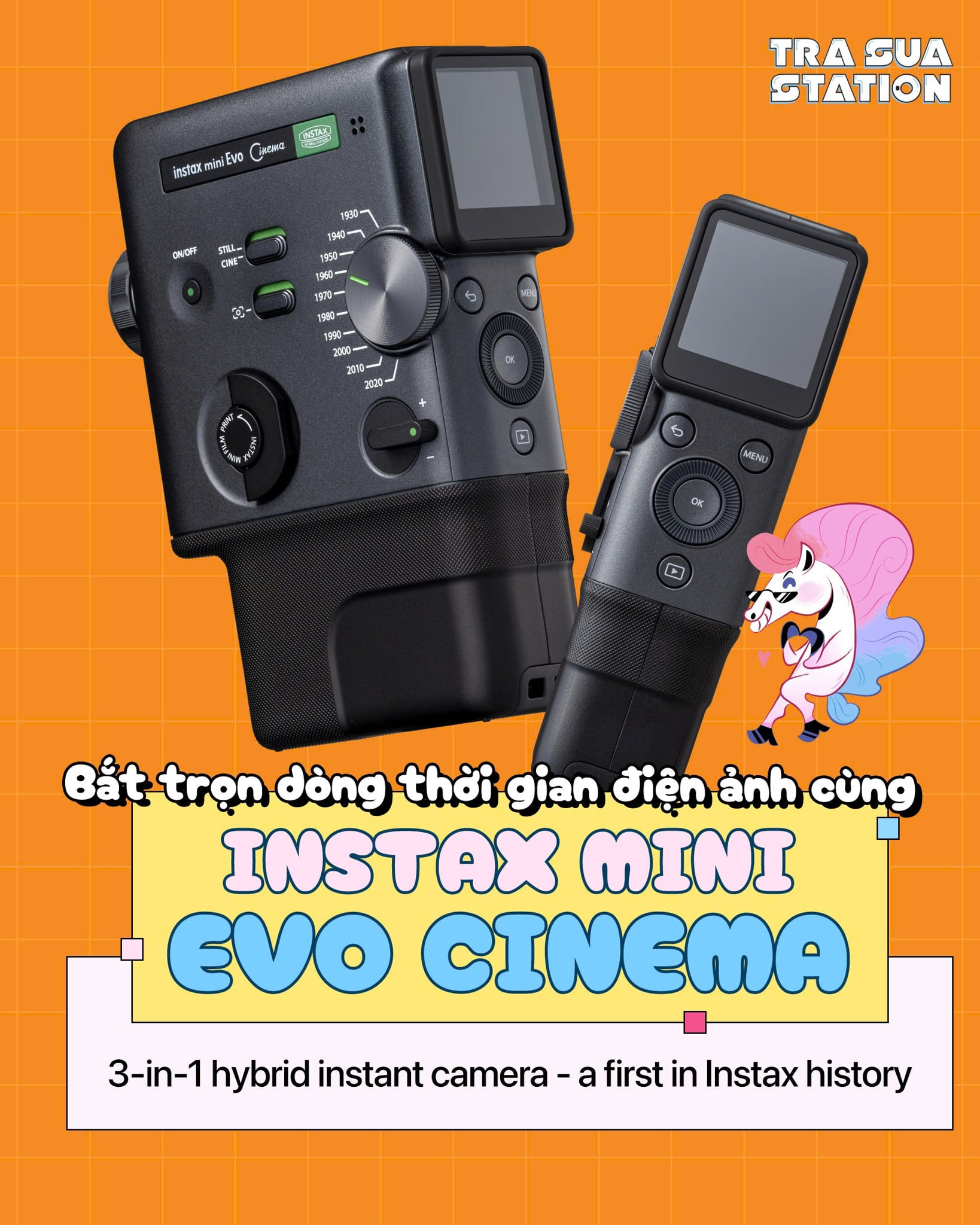 Instax mini Evo Cinema, Máy ảnh, máy in ảnh , máy ảnh quay film