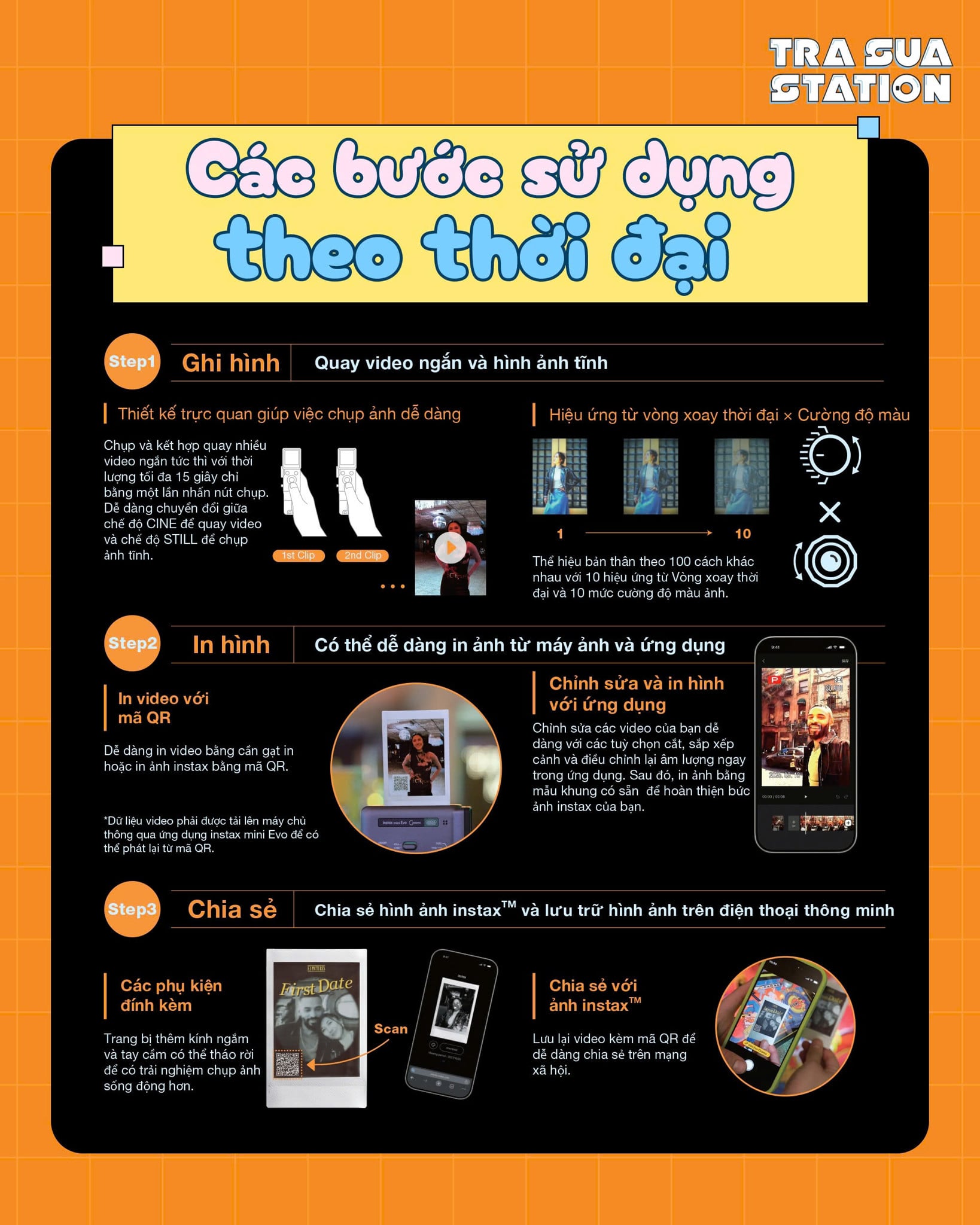 Instax mini Evo Cinema, Máy ảnh, máy in ảnh , máy ảnh quay film