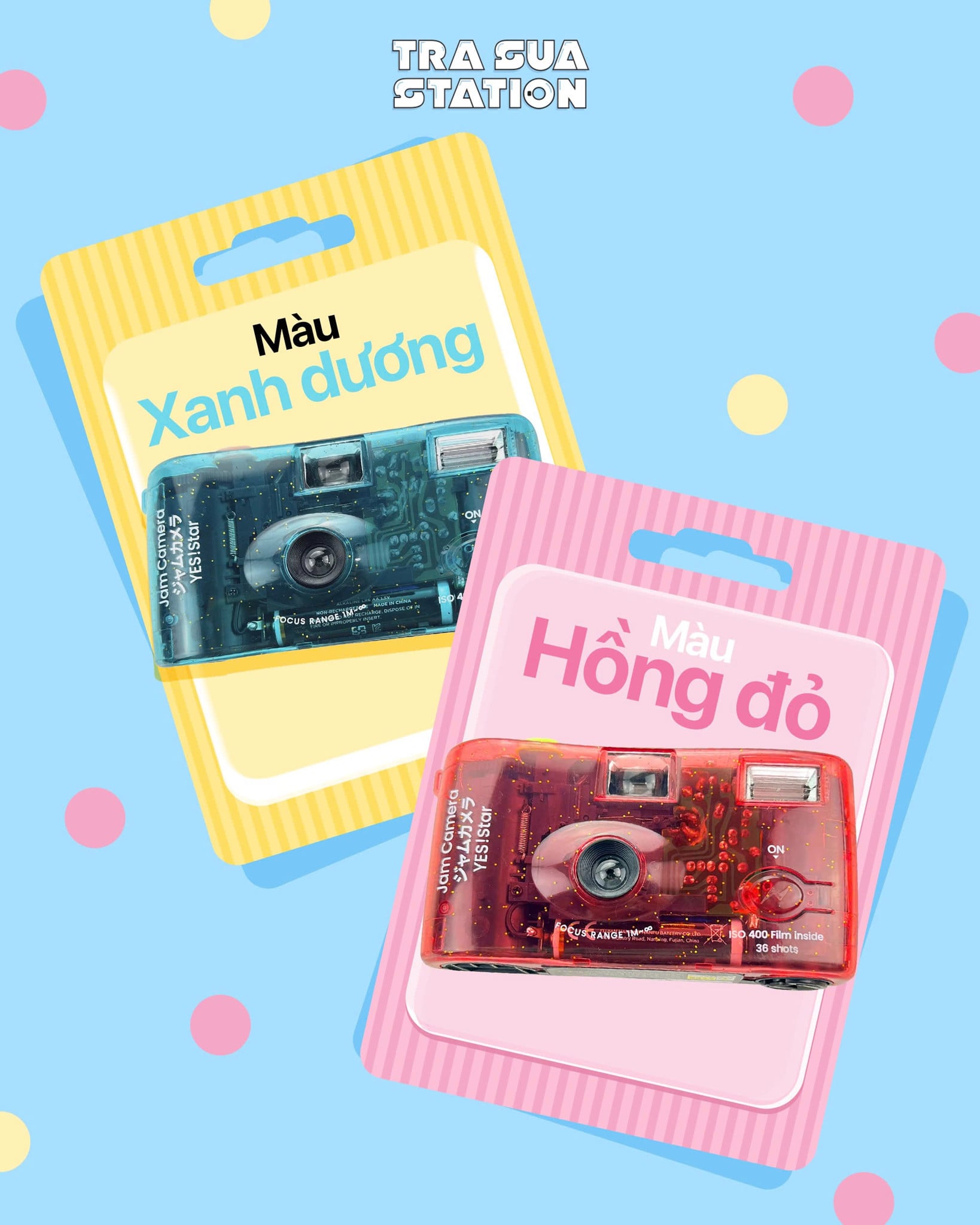 Máy ảnh film 35mm, máy ảnh dùng nhiều lần, Yes!star Jam camera, reloadable, Yes!star