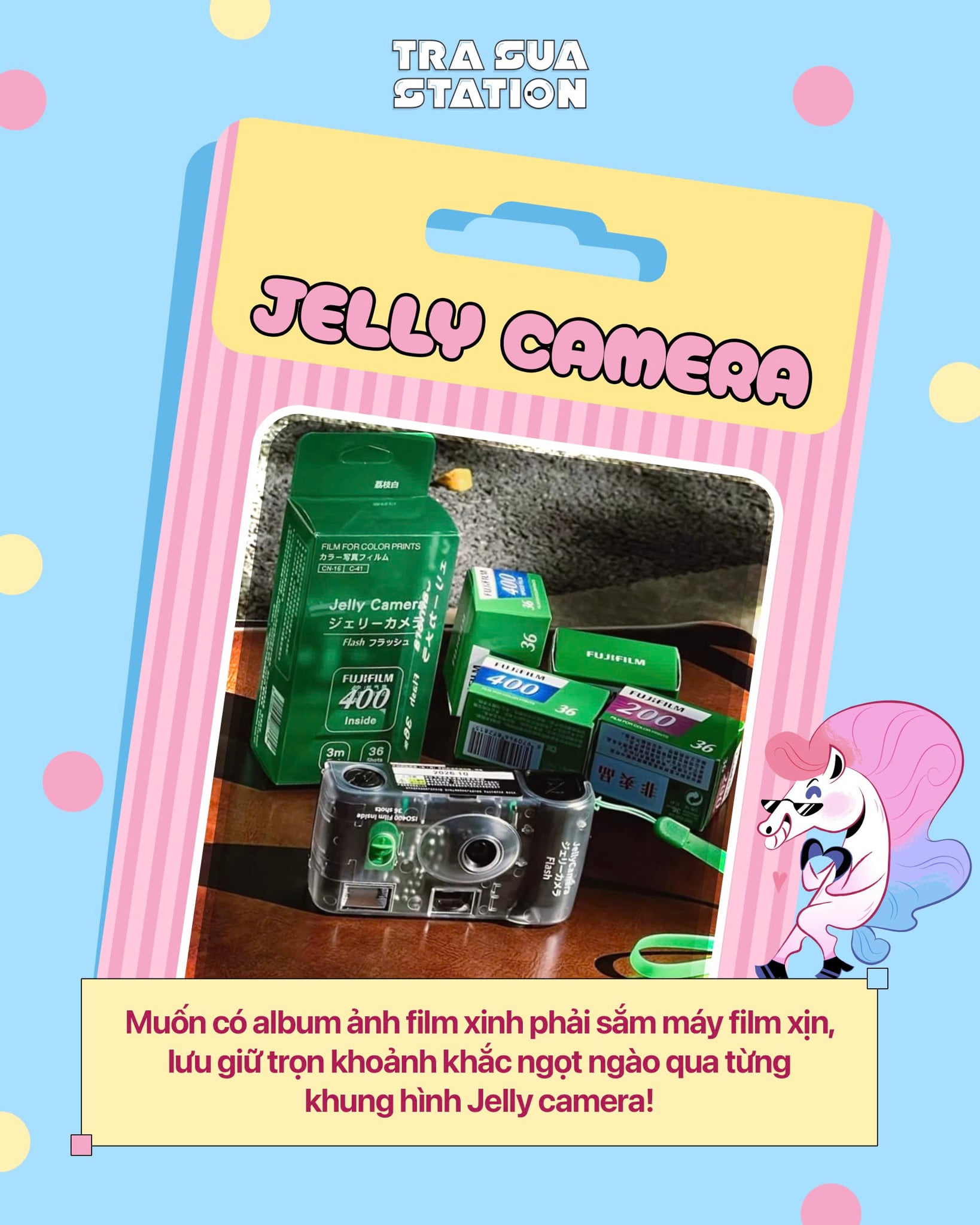 Máy ảnh film 35mm, máy ảnh dùng nhiều lần, Fujfilm Jelly camera