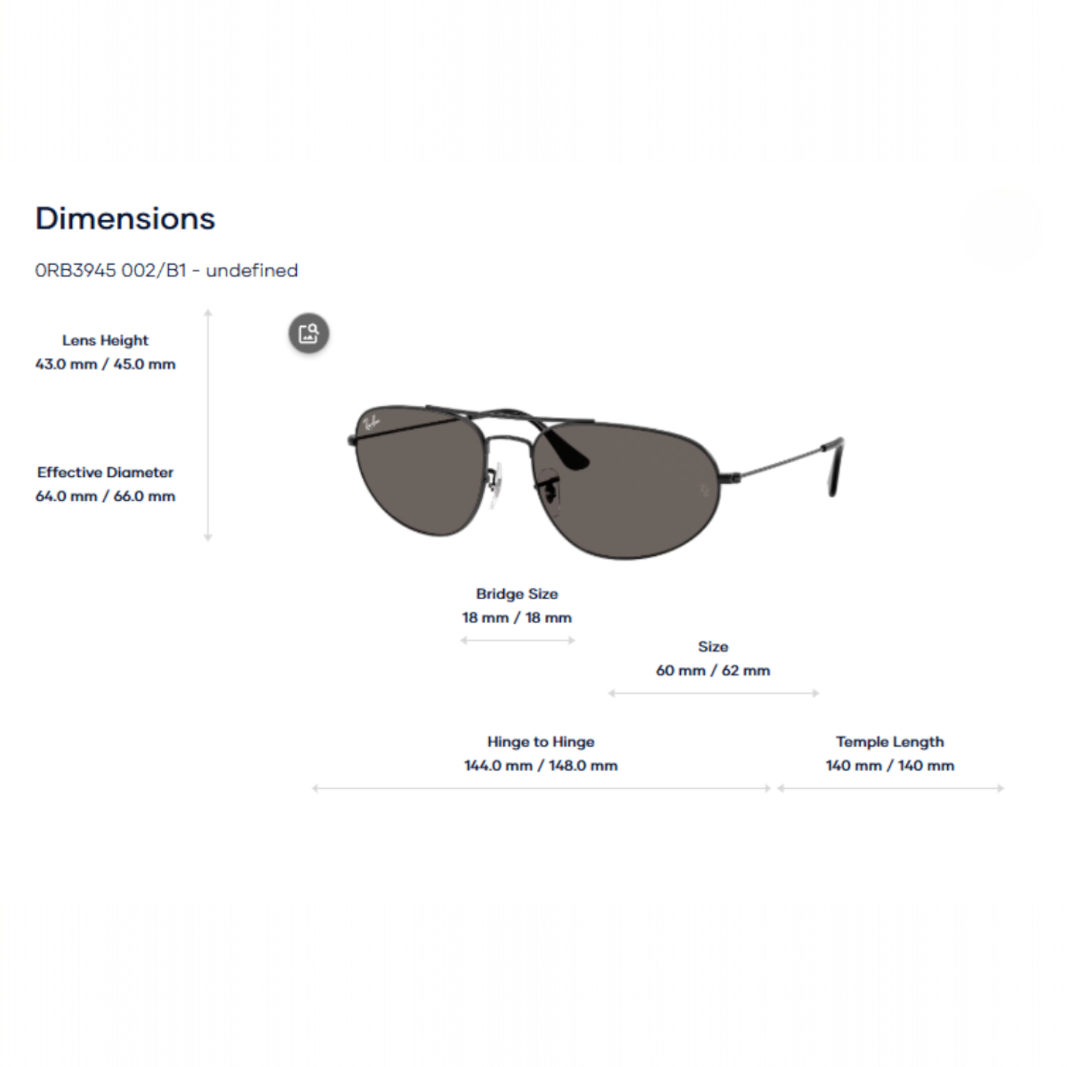 RayBan 0RB3945 Kính Mát - Tem Chính Hãng Luxottica