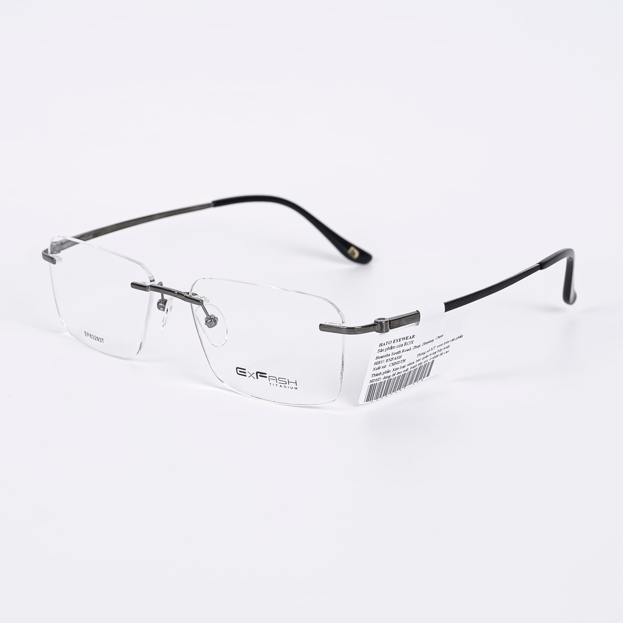 Exfash EF83293T Kính Không Gọng Titan Nhật – Tem Chính Hãng 101