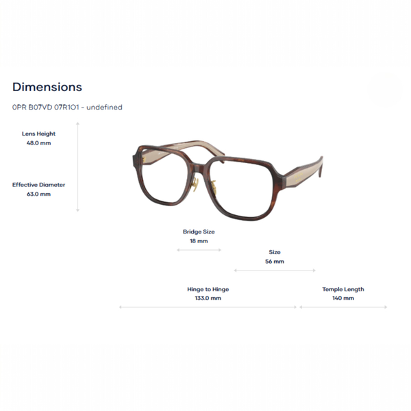 Gọng Kính Prada 0PR B07VD