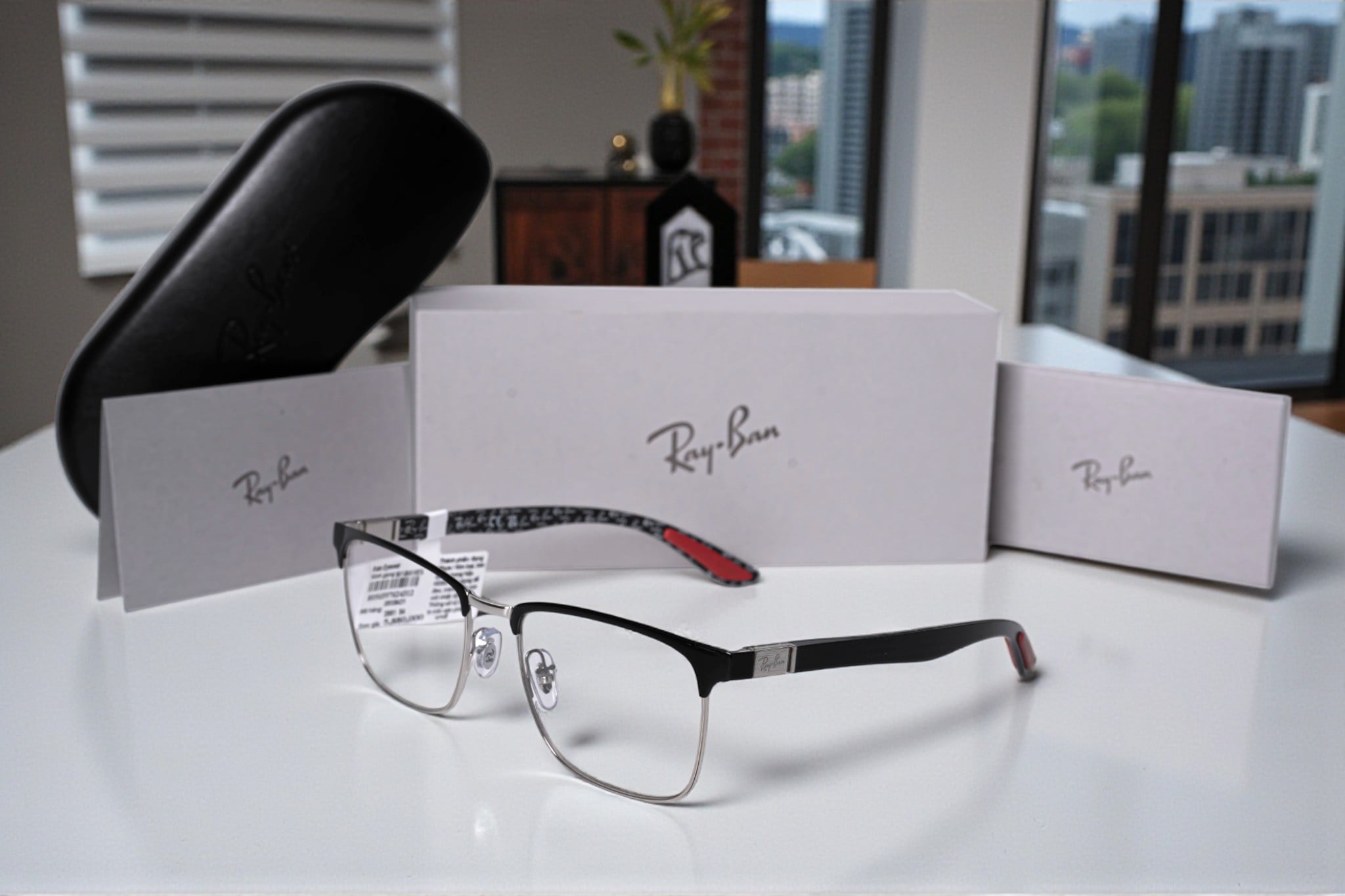 RayBan 0RX8421 Optics Gọng Kính Nửa Khung – Tem Chính Hãng Luxottica