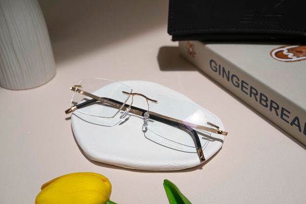 Silhouette Mosaic L011IZ Kính Không Gọng Mạ Vàng 23K