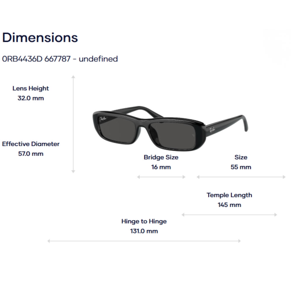 RayBan Bio-Based 0RB4436D Kính Mát Pillow