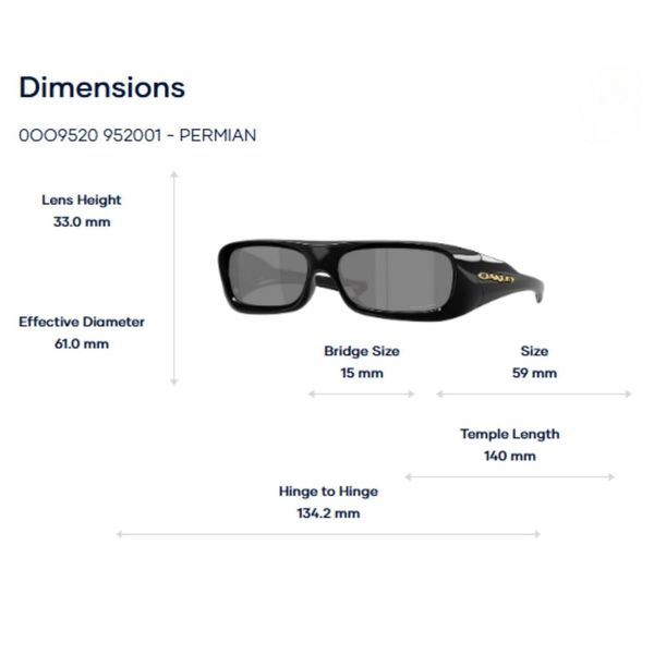Kính Mát Oakley Permian 0OO9520 – Tem Chính Hãng Luxottica