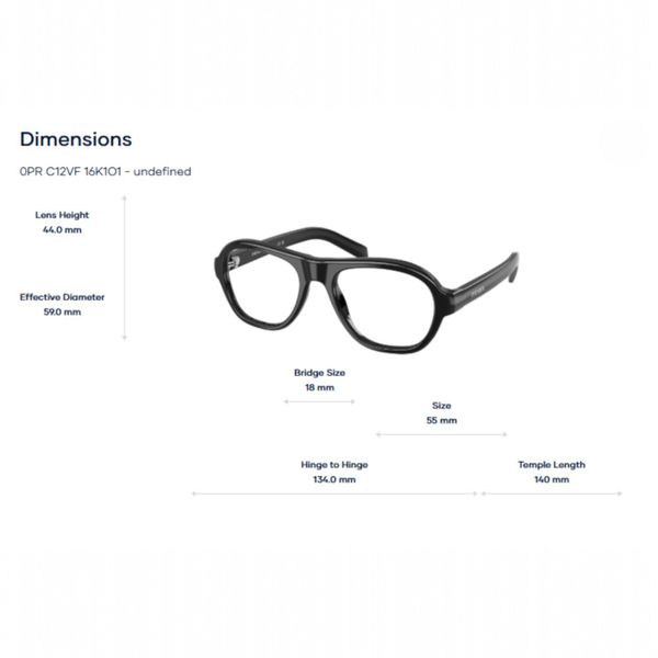 Prada 0PR 06YV Gọng Kính