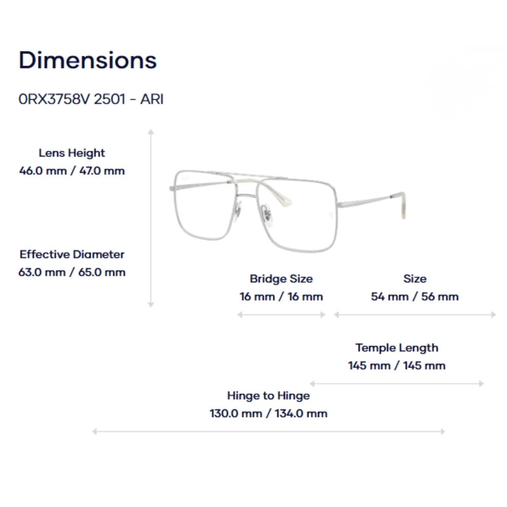 RayBan Ari Optics 0RX3758V Gọng Kính Vuông – Tem Chính Hãng Luxottica