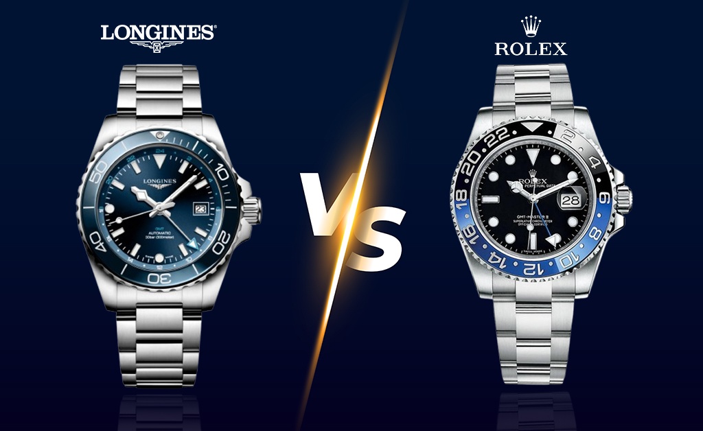Bộ sưu tập Longines GMT có gì khác biệt so với Rolex GMT-Master II?