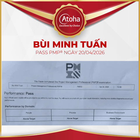 Bùi Minh Tuấn, PMPPROHN42, pass PMP® ngày 20/04/2026