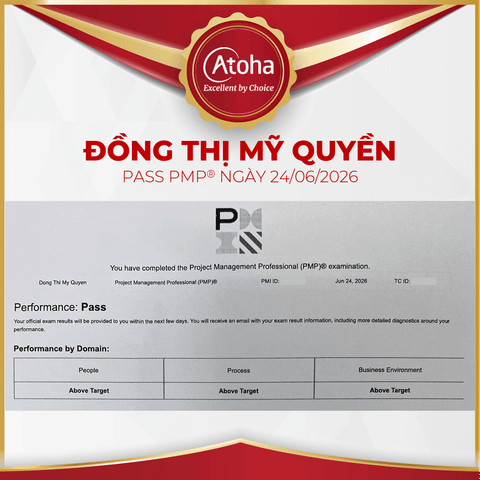 Đồng Thị Mỹ Quyền, PMPPRO59, pass PMP ngày 24/06/2026