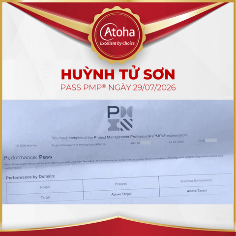 Huỳnh Tử Sơn, PMPPRO57, pass PMP ngày 29/07/2026
