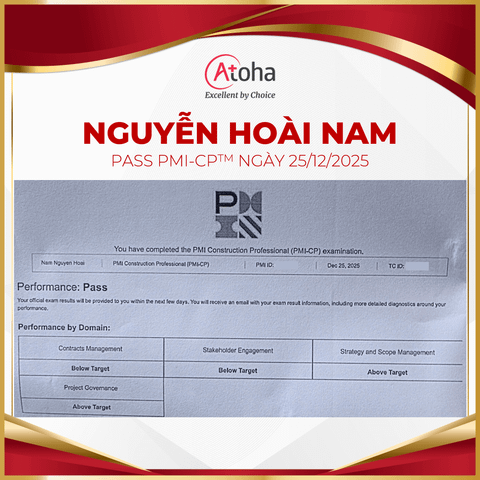 Nguyễn Hoài Nam, PMI-CPONLINEPRO4, passed PMI-CP ngày 25/12/2025