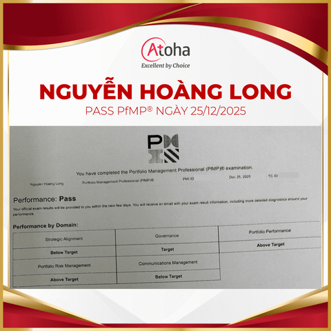 Nguyễn Hoàng Long, PfMPONLINEPRO11, pass PfMP® ngày 25/12/2025
