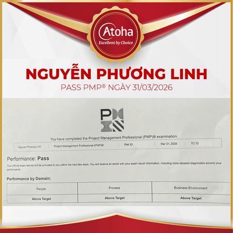 Nguyễn Phương Linh, PMPPROHN43, pass PMP® ngày 31/03/2026