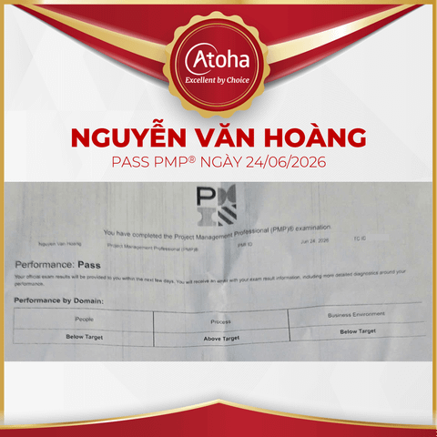Nguyễn Văn Hoàng, PMPPRO25, pass PMP ngày 24/06/2026