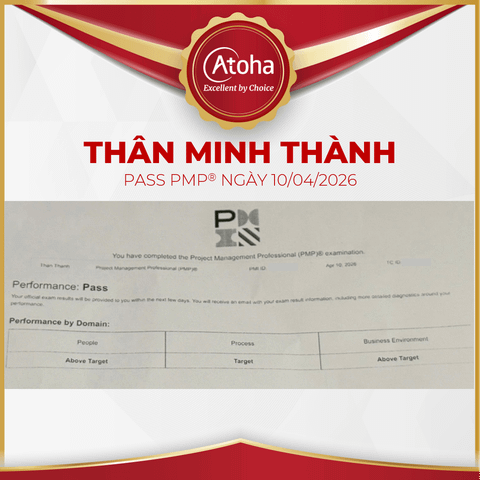 Thân Minh Thành, PMPPRO60, pass PMP® ngày 10/04/2026