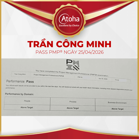 Trần Công Minh, PMPPROHN42, pass PMP ngày 25/04/2026