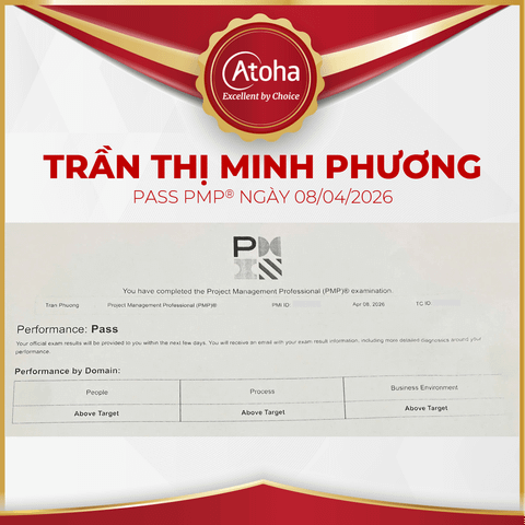 Trần Thị Minh Phương, PMPPRO58, pass PMP® ngày 08/04/2026