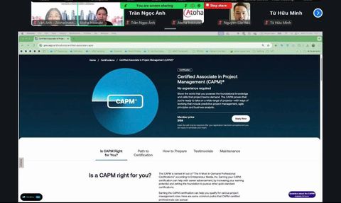 Khai giảng thành công khóa học CAPMONLINEPRO13