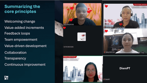 Khai giảng khóa học PMI-ACPONLINEPRO37