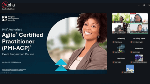 Khai giảng thành công khóa học PMI-ACPONLINEPRO38