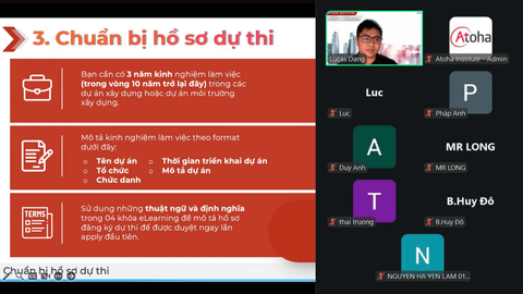 Khóa học PMI-CPONLINEPRO5 bế giảng thành công