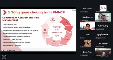 Khai giảng khóa PMI-CPONLINEPRO7: Nâng tầm quản lý dự án xây dựng theo chuẩn PMI