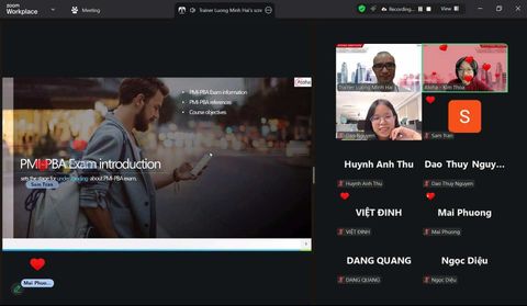 Tiếp nối hành trình chinh phục PMI-PBA cùng khóa PMI-PBAONLINEPRO19