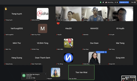 Kết thúc thành công khóa học PMPONLINEPRO64
