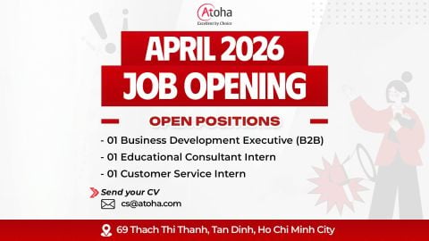 CƠ HỘI NGHỀ NGHIỆP THÁNG 4/2026 TẠI ATOHA