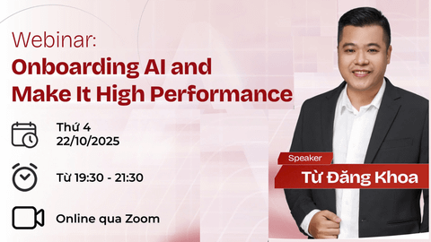 Webinar “Onboarding AI and Make It High Performance”