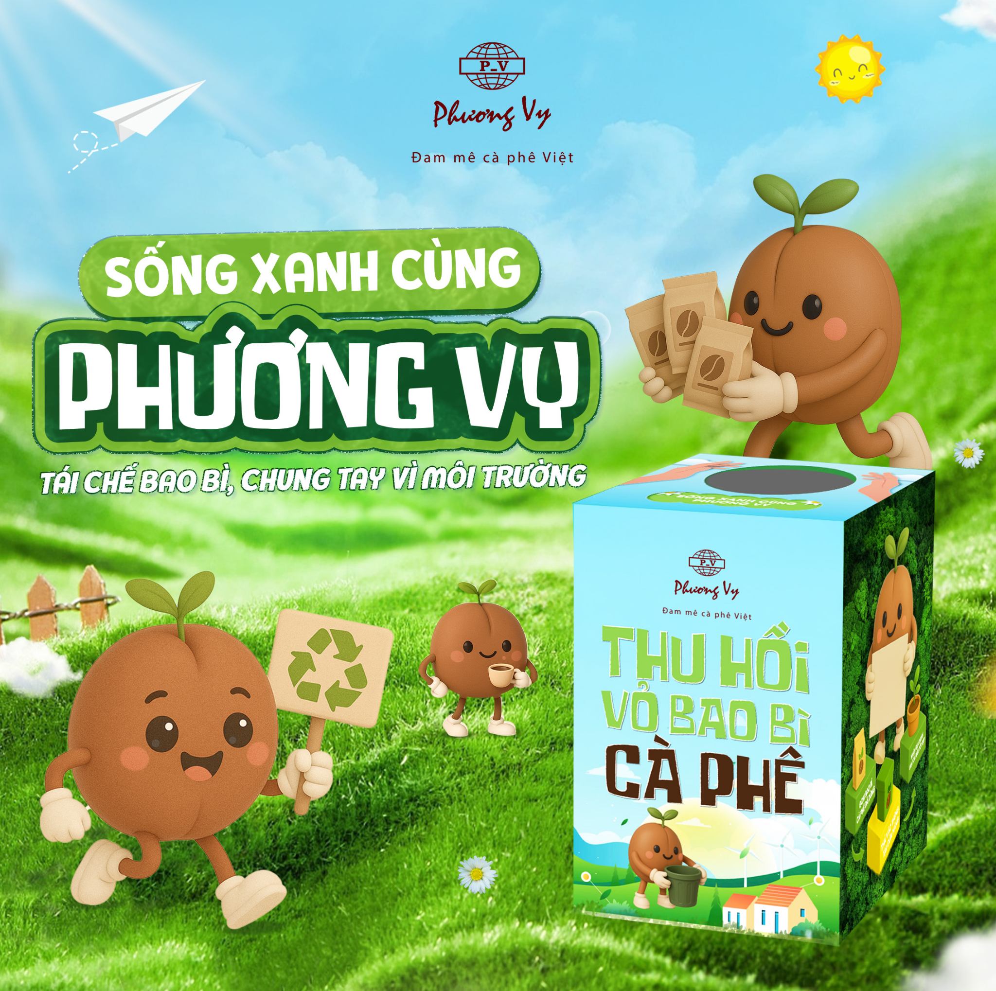 SỐNG XANH CÙNG PHƯƠNG VY – TÁI CHẾ BAO BÌ, CHUNG TAY VÌ MÔI TRƯỜNG