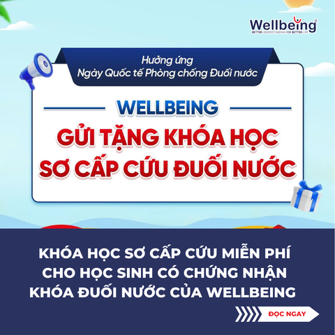 Khóa học sơ cấp cứu miễn phí cho học sinh có chứng nhận khóa đuối nước của Wellbeing