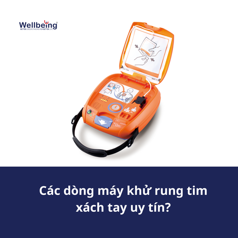 Các dòng máy khử rung tim xách tay uy tín?