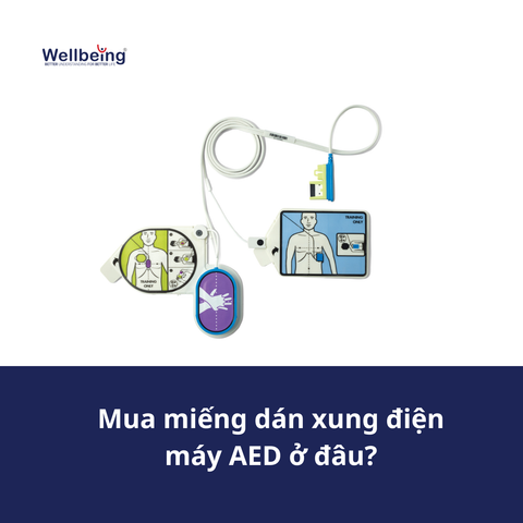 Mua miếng dán xung điện máy AED ở đâu?