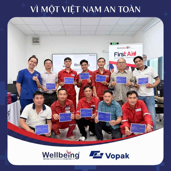 Wellbeing hợp tác cùng Vopak Việt Nam tập huấn sơ cấp cứu
