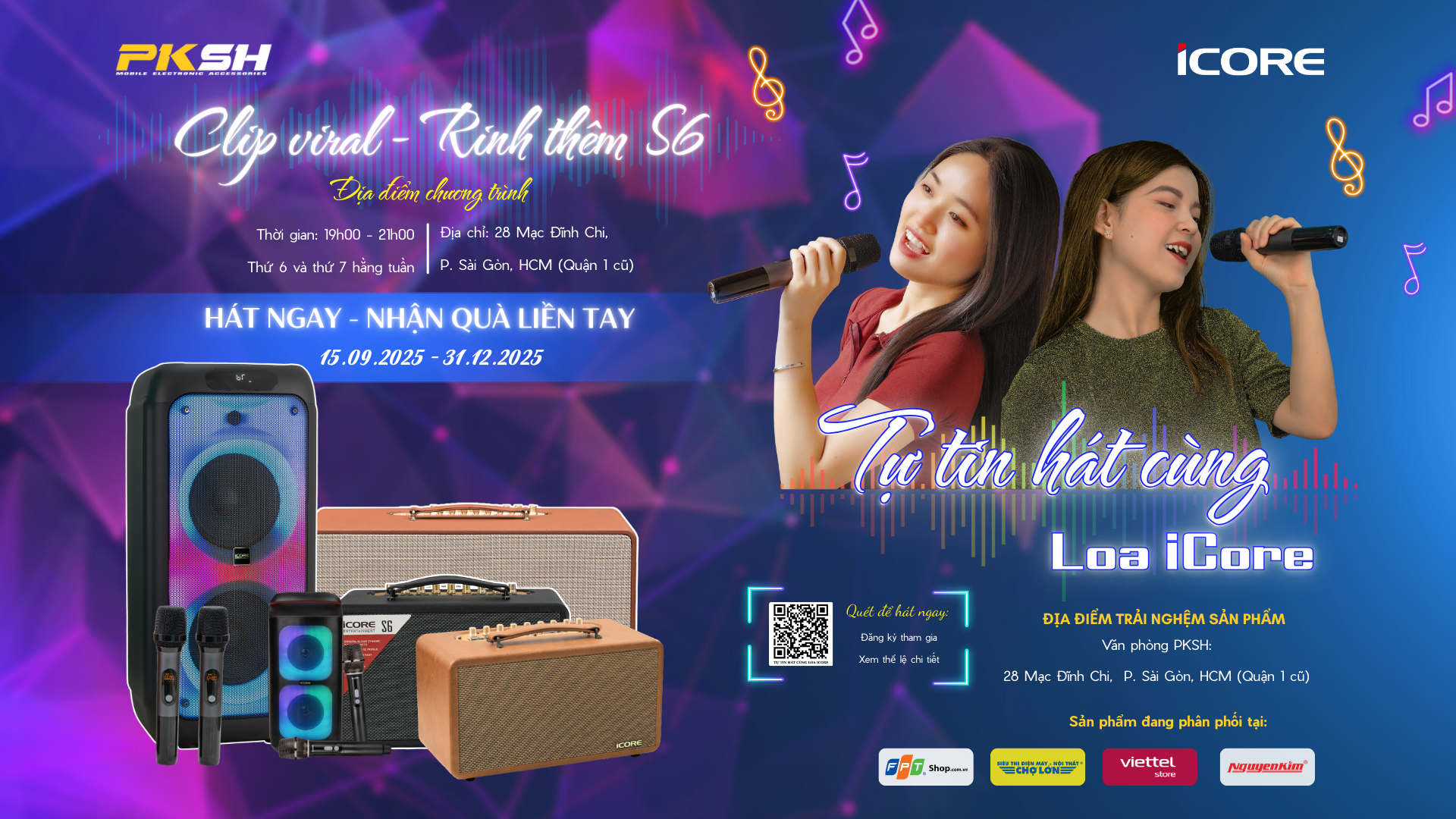 TỰ TIN HÁT CÙNG LOA iCORE