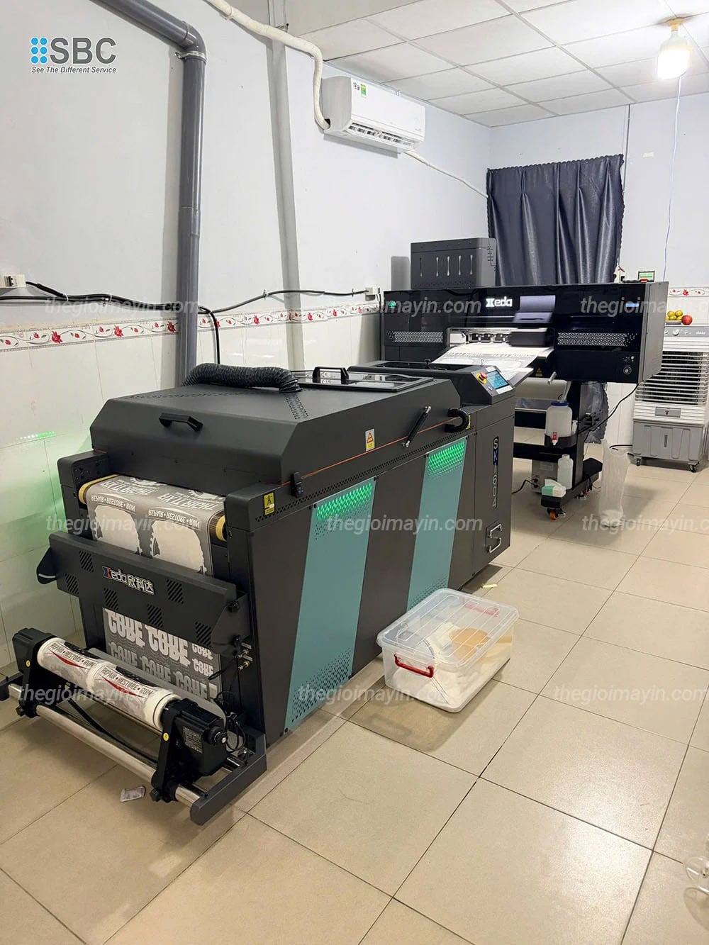 máy in pet xkeda F602 2 đầu phun