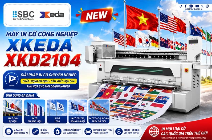 máy in cờ công nghiệp, cờ logo thương hiệu