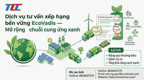 Dịch vụ tư vấn xếp hạng bền vững EcoVadis — Mở rộng chuỗi cung ứng xanh