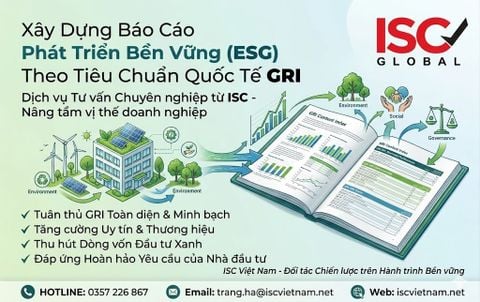 🚀 Nâng tầm vị thế & Thu hút vốn đầu tư với Báo cáo Phát triển Bền vững (ESG) chuẩn GRI