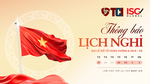 Thông báo lịch nghỉ lễ 30/4 - 1/5