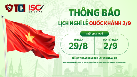 THÔNG BÁO NGHỈ LỄ QUỐC KHÁNH 02/09/2026