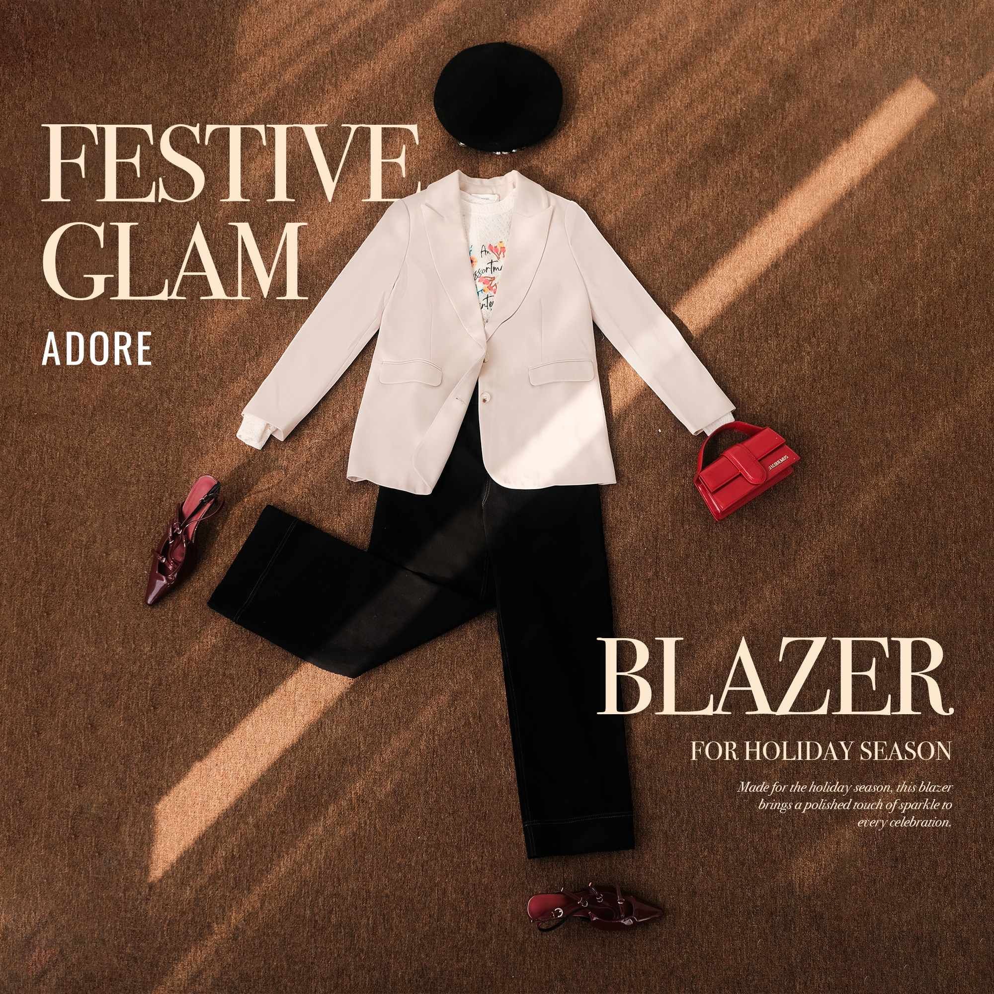 Festive Glam Blazer for Holiday season