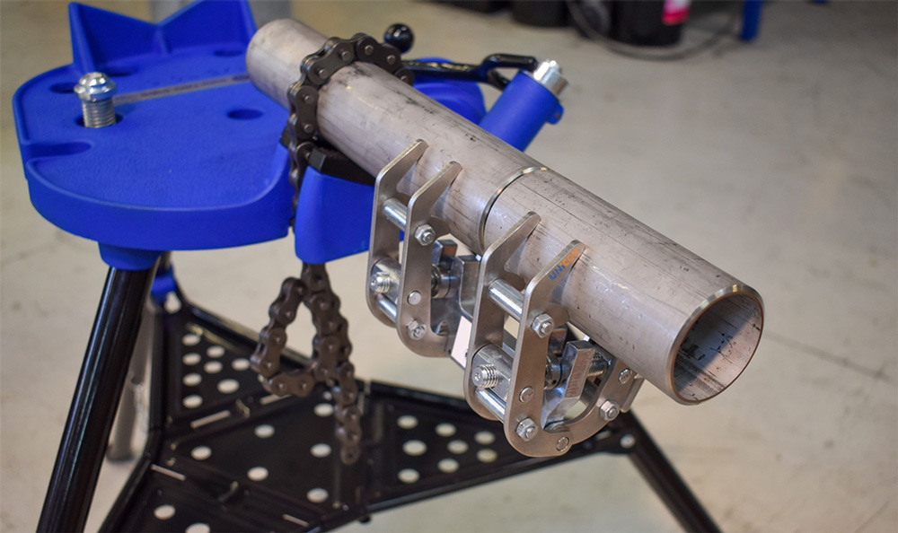 ứng dụng kẹp căn chỉnh đồng tâm ống hàn 12 inch Fitup-Pro