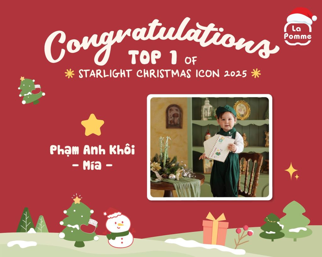 La Pomme đã tìm ra ngôi sao nhỏ tỏa sáng nhất Giáng sinh 2025