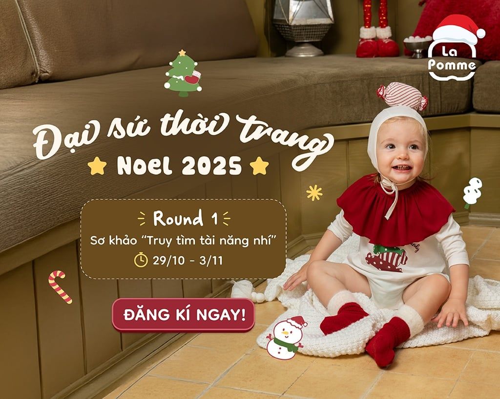 “Starlight Christmas Icon 2025” – Cuộc thi tìm kiếm Đại sứ thời trang Noel cùng La Pomme bắt đầu! 🎅
